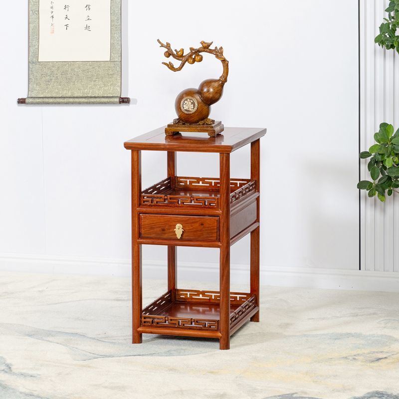 红木家具 刺猬紫檀花梨木沙发边几花梨木小茶几实木中式移动茶台