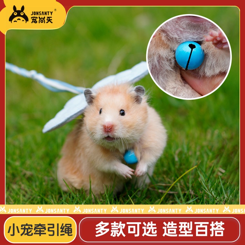 宠尚天小仓鼠适合外出绳子花枝鼠蜜袋鼯锻炼绳金丝熊出行遛鼠绳