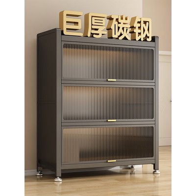 钢制鞋柜家用门口多层储物柜入户玄关大容量收纳柜金属防尘鞋架