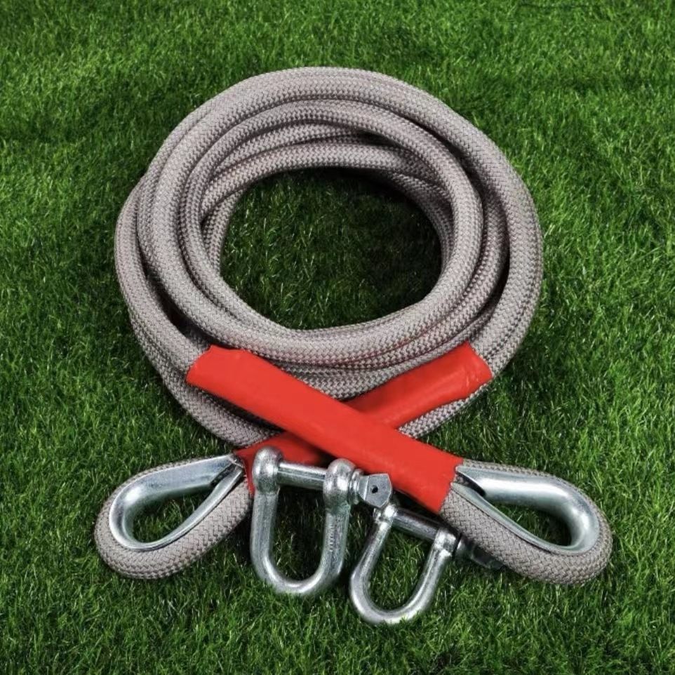 重型货车拖车绳汽车拖车绳越野专用绳20吨防冲断救援牵引绳加粗耐