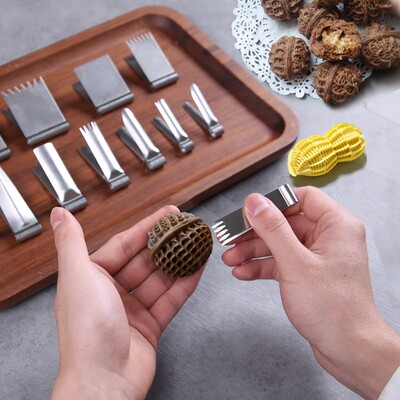 核桃酥夹家用儿童面食花样馒头模具厨房包子面点装饰磨具烘焙工具