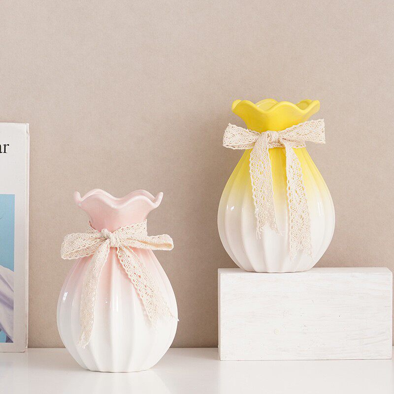 ins陶瓷花瓶干花鲜花花器简约现代居家装饰电视柜茶几桌面摆件,鲜花速递/花卉仿真/绿植园艺,花瓶,淘宝优惠券,粉丝福利购,淘宝优惠卷