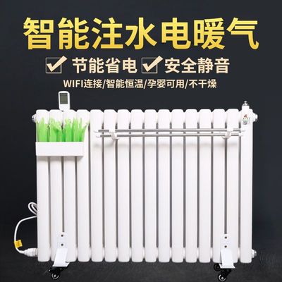 家用智能注水电暖气片加水插电采暖智能立式取暖器集中供暖散热片