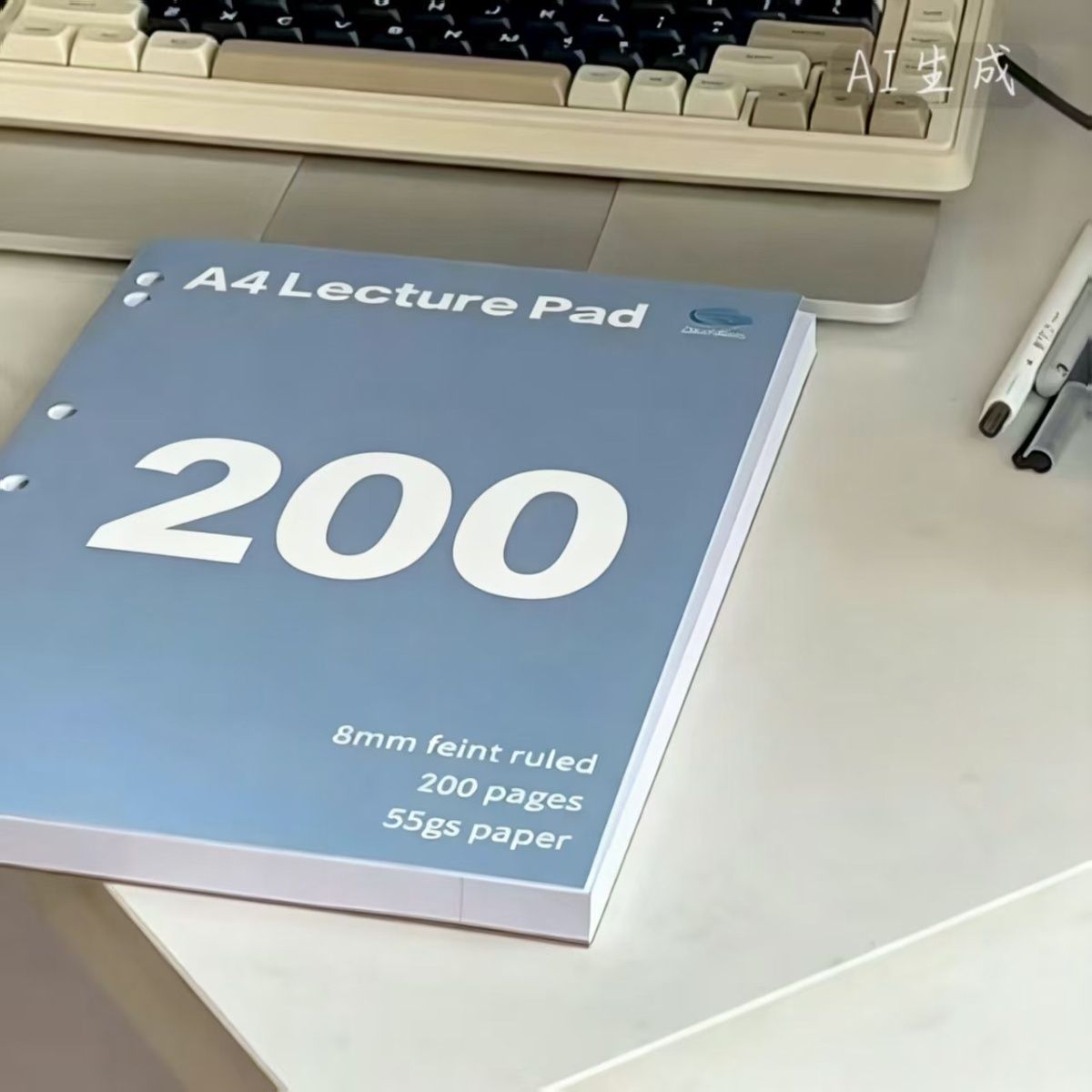 薄脆本200页轻装海盐薄脆本外贸单加厚A4笔记本学生备考考研草稿