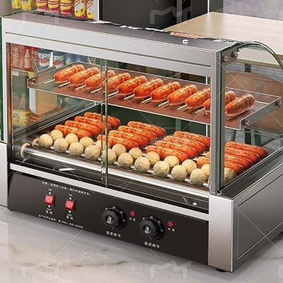 烤肠机摆摊商用小型台湾热狗机全自动烤香肠机家用台式烤火腿肠机