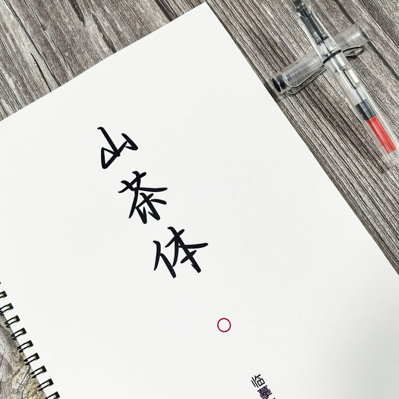 字帖女生字体漂亮山茶体新款央视文案初高中作文素材男硬笔钢笔临
