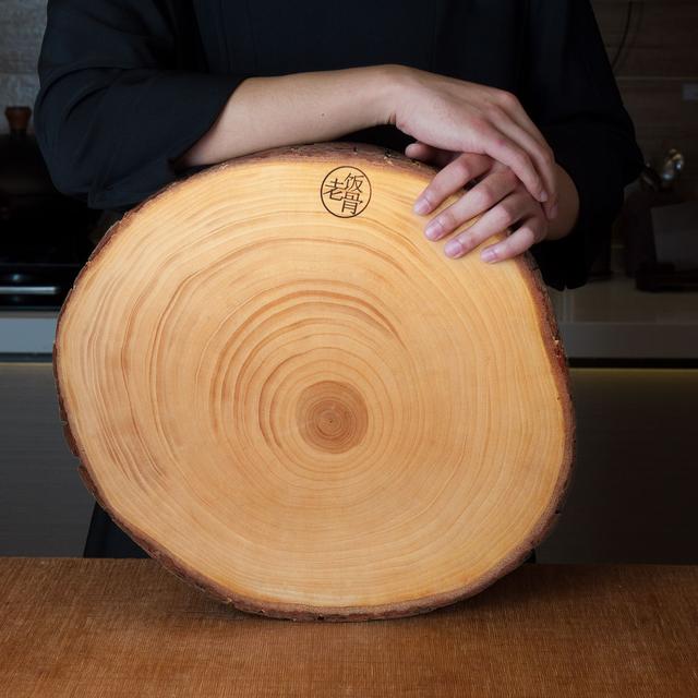 【老饭骨】银杏木原木菜墩大砧板不伤刀家用实木切菜板中式木砧板