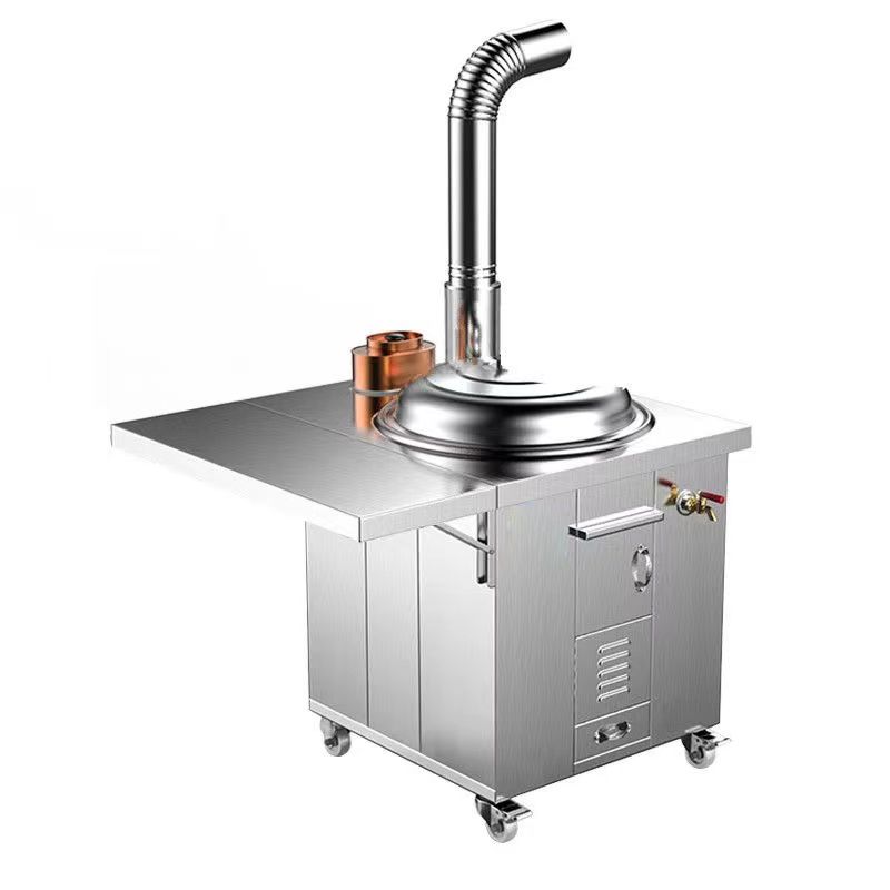 304不锈钢柴火灶家用烧木柴农村移动柴火炉户外地锅灶台无烟炉具