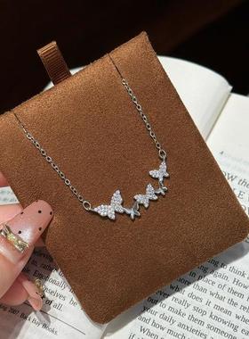 柯柒 钛钢项链 蝴蝶翩翩项链轻奢时尚气质小众设计感甜美锁骨链