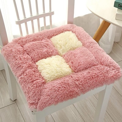 秋冬季毛绒坐垫家用椅子垫子屁股垫学校学生防滑椅垫办公室座垫软