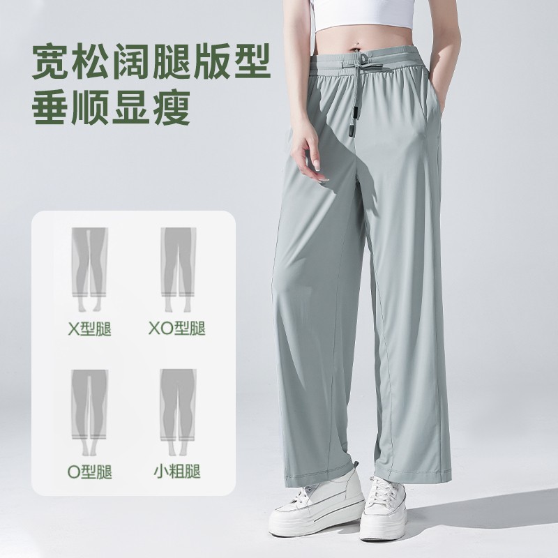 韩国进口夏季防晒裤轻薄透气情侣男女同款休闲裤户外防紫外线运动