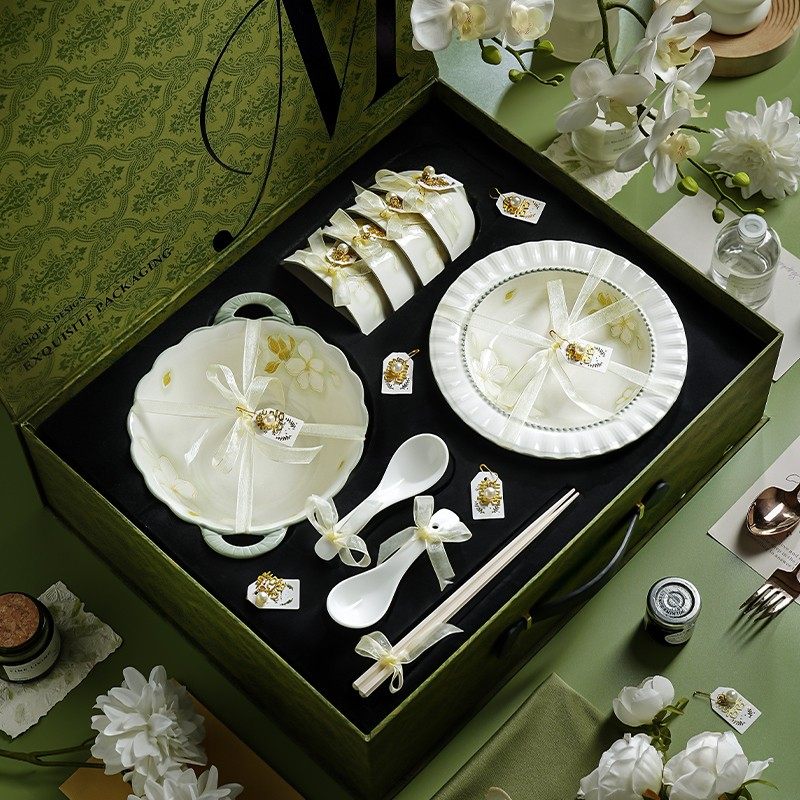 乔迁新居碗套装礼物高颜值餐具碗盘餐具家用陶瓷碗面碗餐具全套,餐饮具,碗,淘宝优惠券,粉丝福利购,淘宝优惠卷