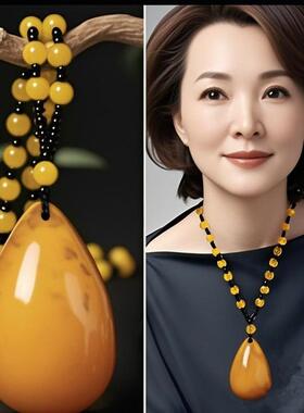 非金属亚克力吊坠 手工复古毛衣链民族风百搭吊坠配饰气质女款