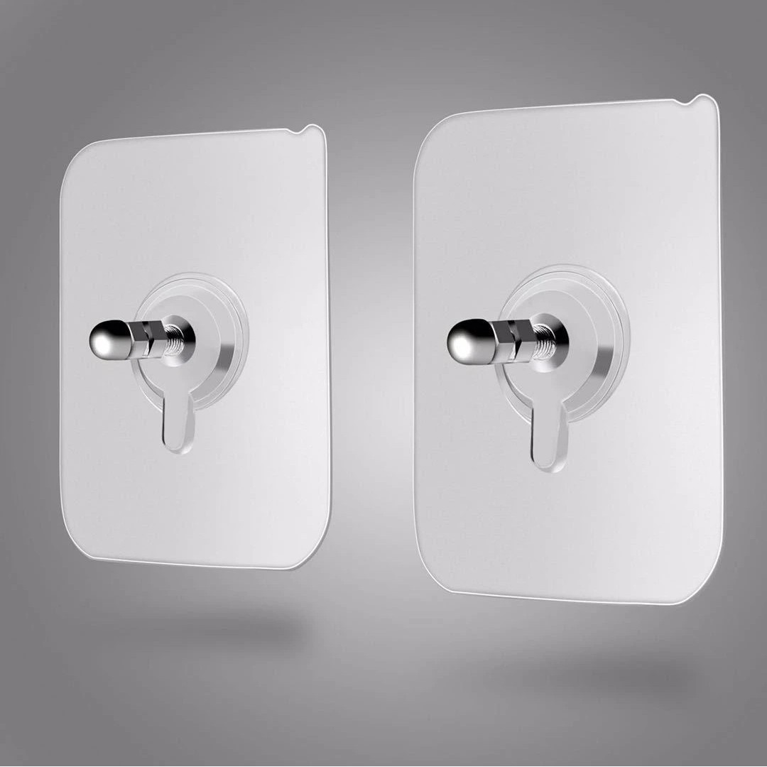 家用免打孔粘贴式带螺丝钉无痕免钉贴强力可挂置物架壁画挂画