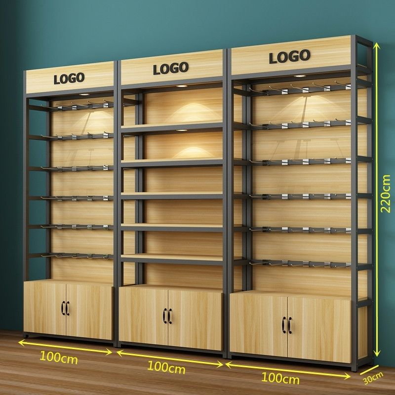 手机配件展示架超市货架置物架带挂钩多层饰品架便利店产品展示柜