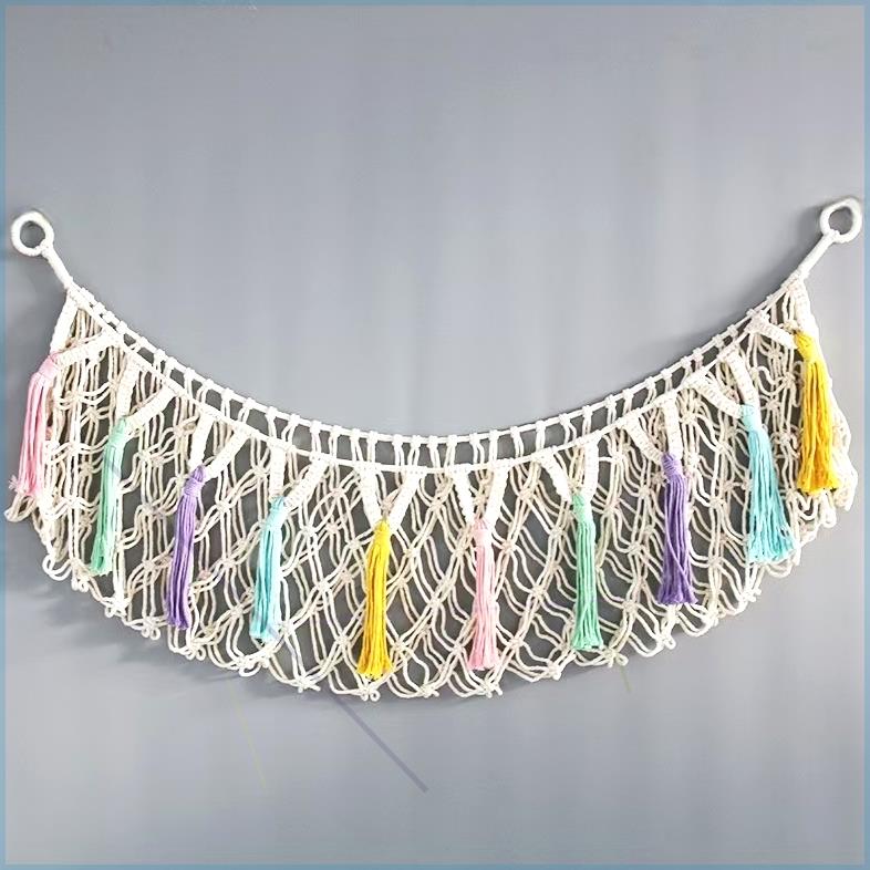 娃娃收纳网兜儿童房毛绒玩具公仔收纳吊床挂网壁饰置物袋墙壁床头