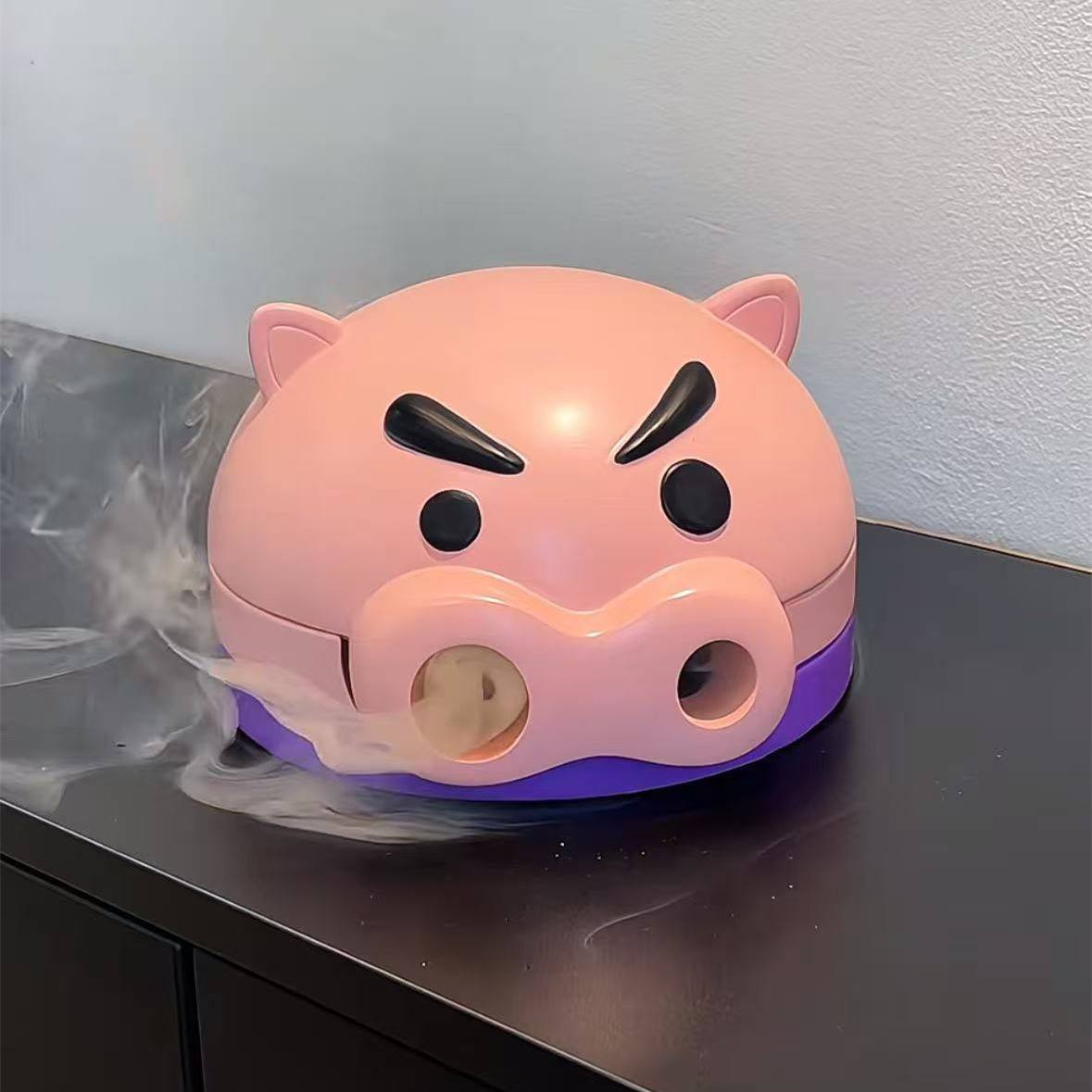 文香盆托盘左卫门小猪蚊香盘可爱卡通蚊香盒家用桌面摆件客厅收纳