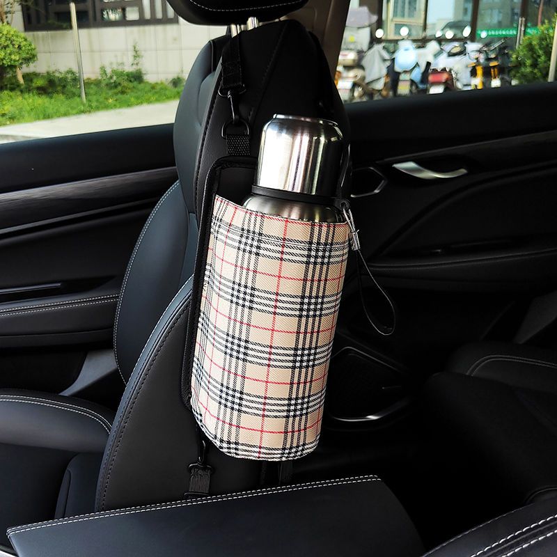 三轮车水杯袋车载置物袋司机车用水杯架车载收纳盒多功能车门包包