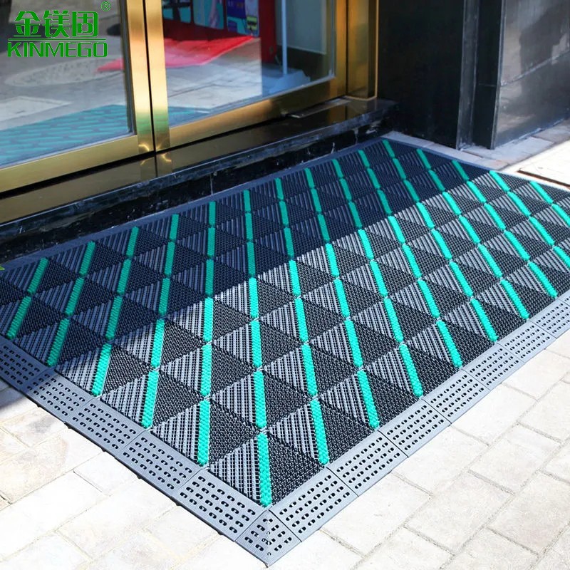 室外地垫酒店进门商用防滑垫商场门口脚垫三合一户外拼接除尘地毯