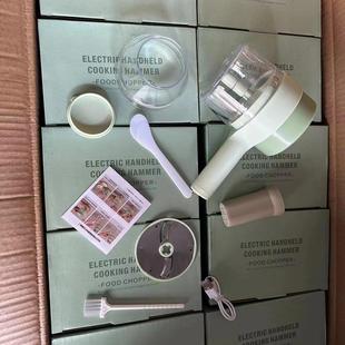 多功能家用切片神器暴风电动捣蒜辅食手持料爆款 加特林切菜器新款