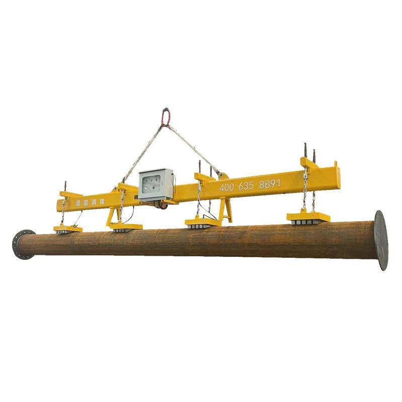 圆钢圆坯电永磁吊具磁力吊电控永磁起重器磁盘磁铁吸盘吊具