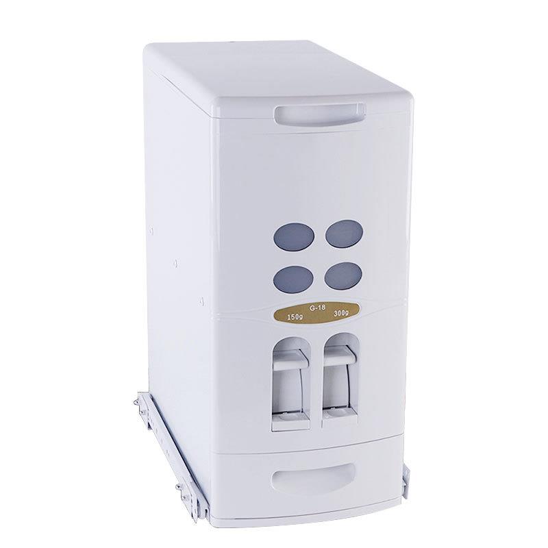 米柜嵌入式米箱橱柜智能放米面储物柜米桶拉篮厨房储米缸防潮