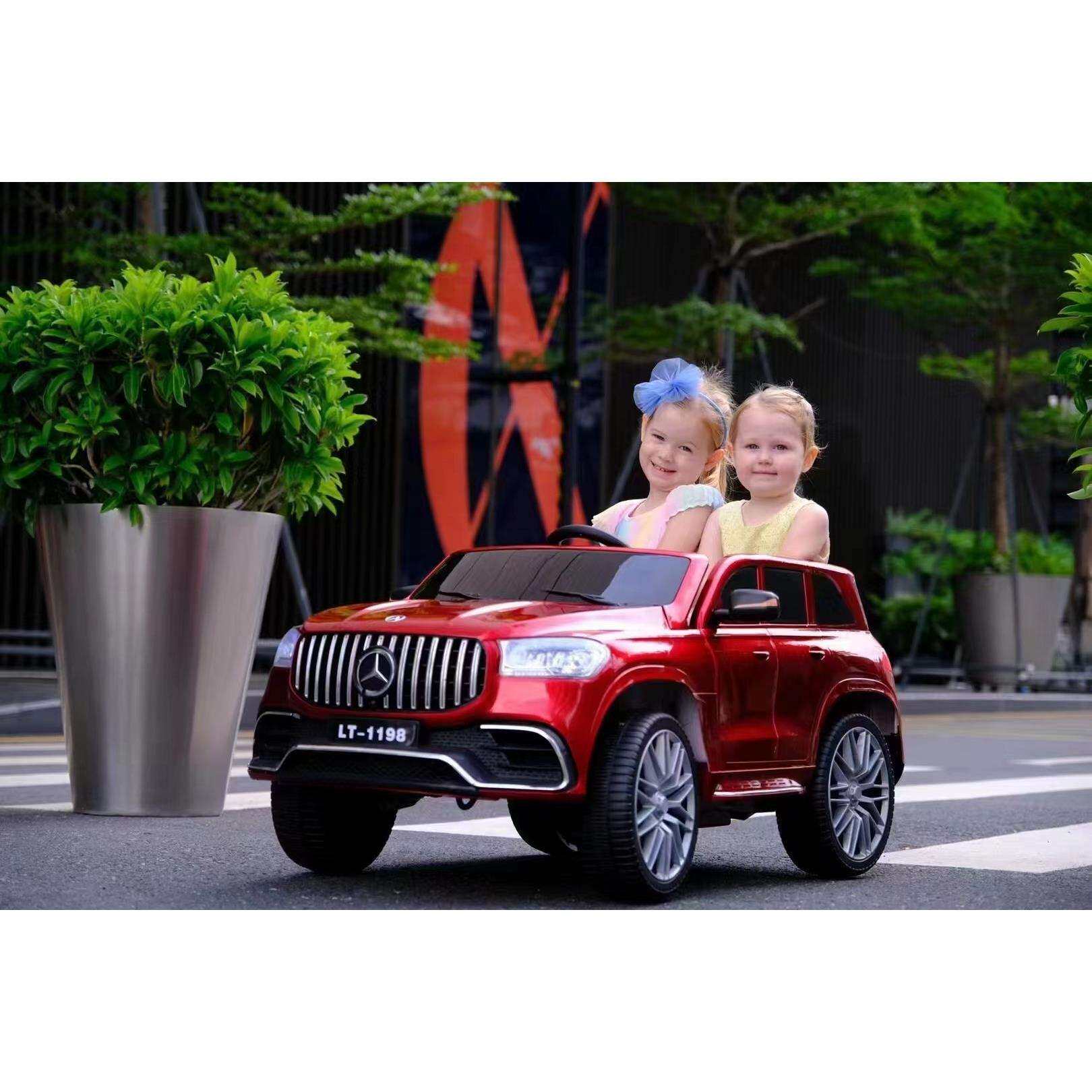 奔驰儿童电动汽车小孩遥控车宝宝玩具车可坐两人四轮越野童车car