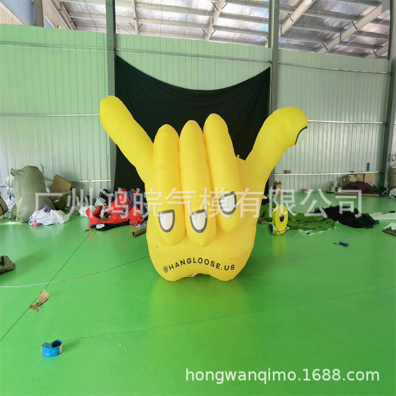 充气手指卡通仿真充气果蔬模型花朵果蔬商场美陈装饰充气广告造型