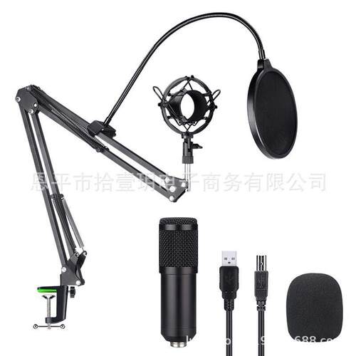 BM800USB电容麦克风电脑视频会议游戏语音直播录制电脑麦克风