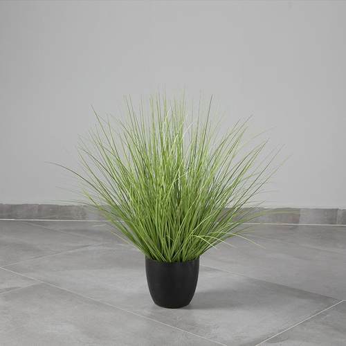 北欧工业风商场橱窗装饰假花盆栽仿真芦苇蒲草洋葱草大型盆景