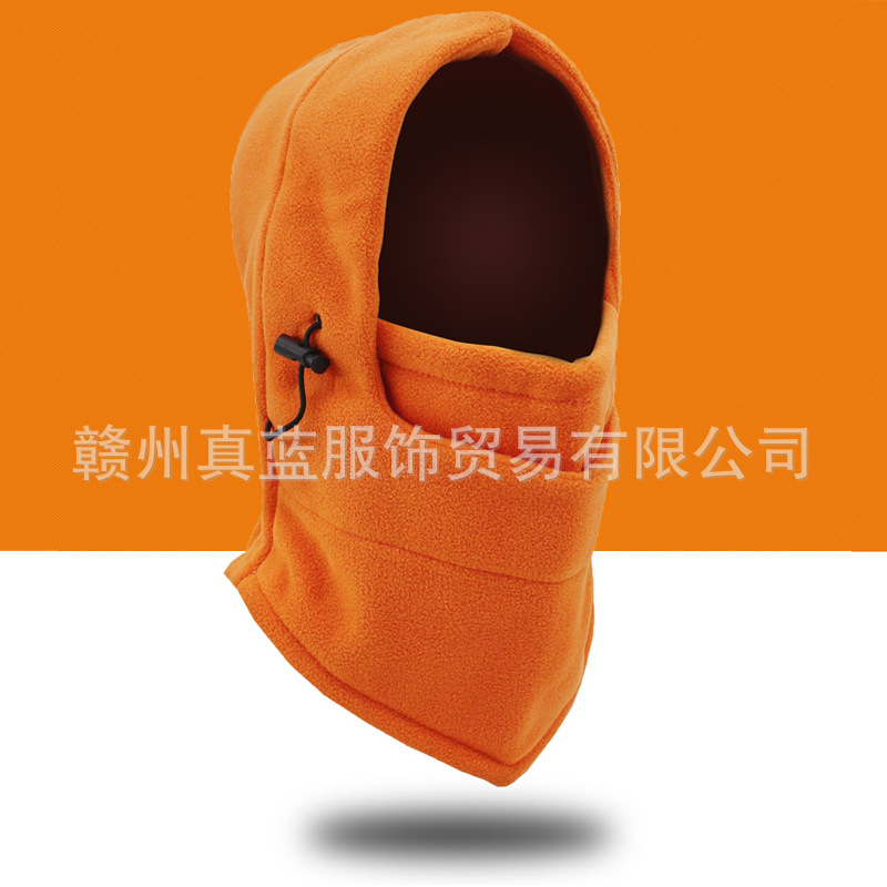 冬季户外骑行帽自行车骑行滑雪加厚防风帽保暖面罩防尘护脸CS头套