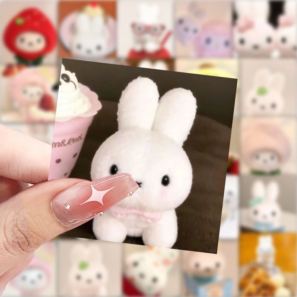 爆款米菲兔卡通头像贴纸可爱卡通贴纸装饰手机水杯行李箱防水贴画