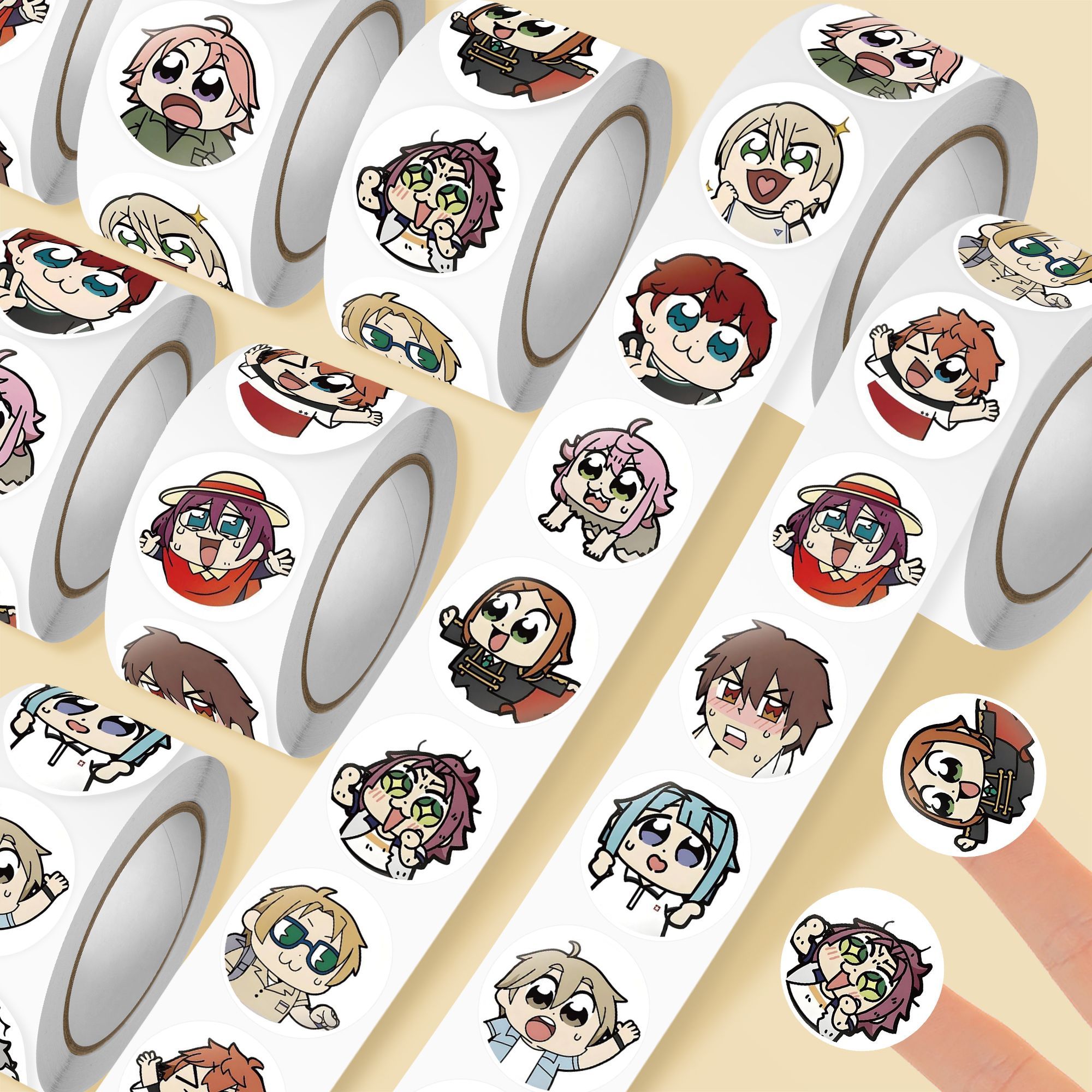 500贴热门游戏偶像梦幻祭头像卷卷贴纸es大川表情包搞怪周边贴画