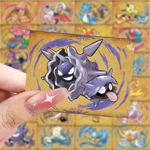 188张宝可梦图鉴爆款贴纸周边手账贴纸diy装饰卡通手机防水贴画