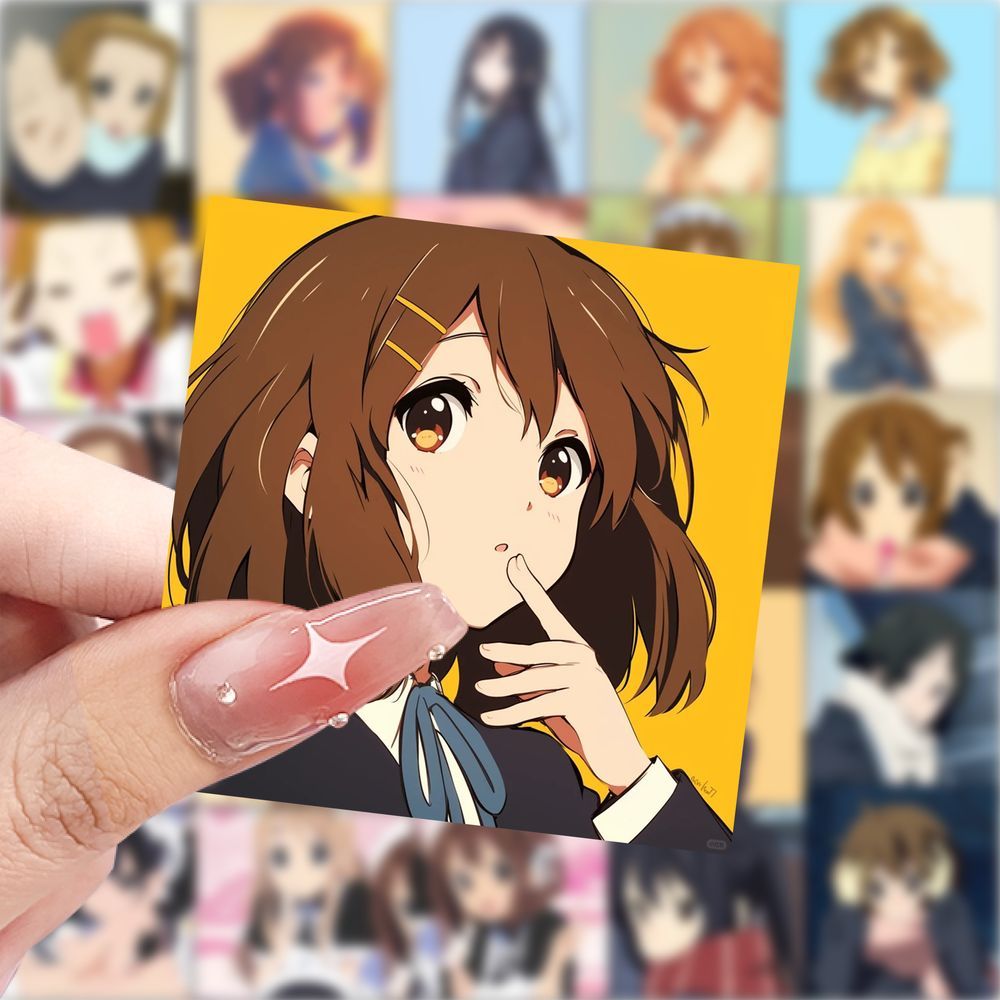 118张轻音少女贴纸二次元笔记本手机周边手账装饰diy动漫防水贴画