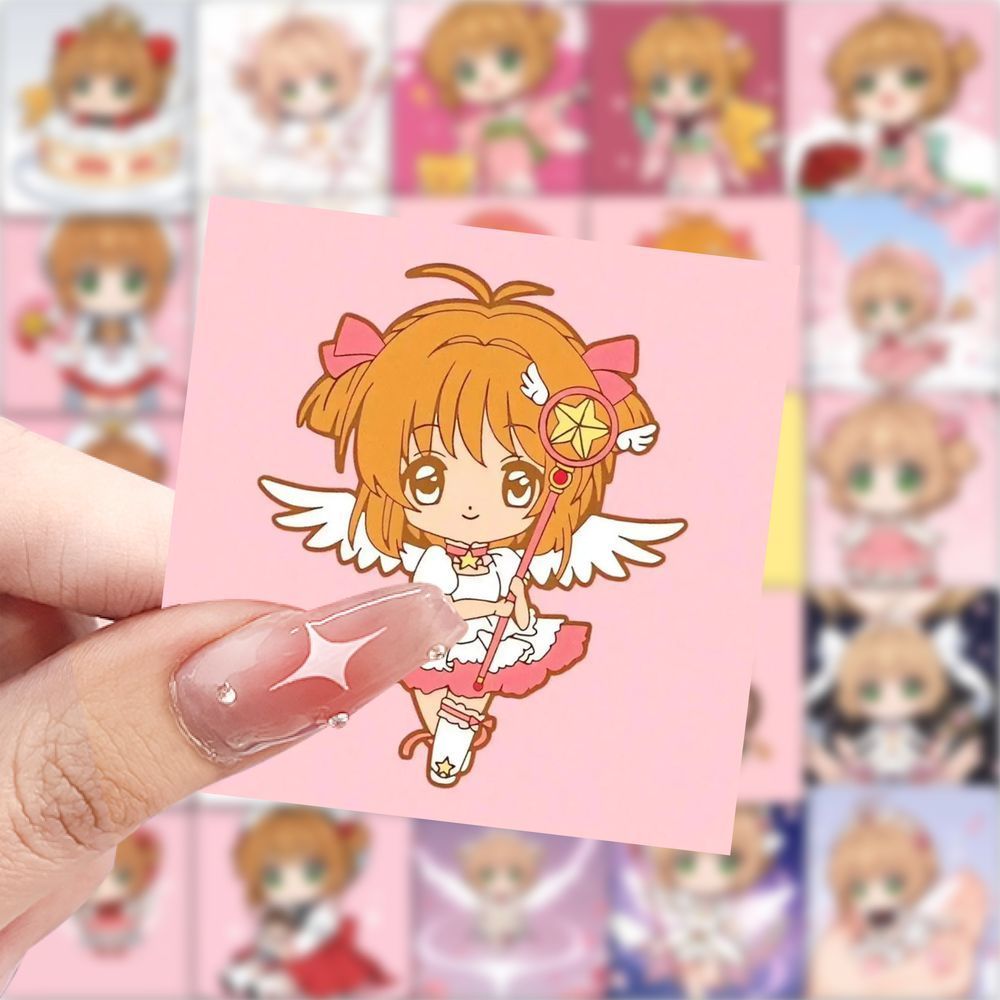 Q版魔卡少女樱贴纸可爱二次元角色百变小樱diy手机笔记本账本贴画