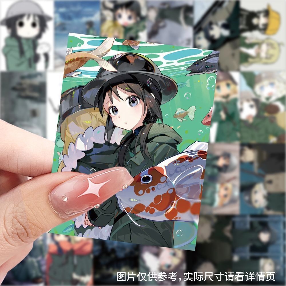 少女终末旅行贴纸动漫二次元小千尤莉周边贴画diy手账笔记本装饰