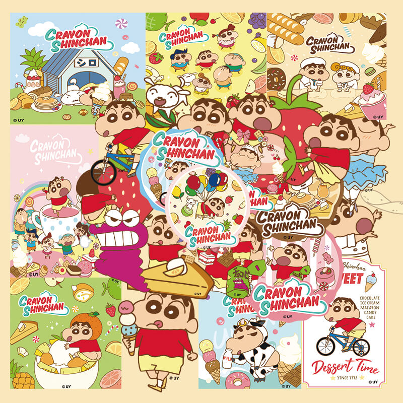蜡笔小新贴纸200张Q版防水贴画