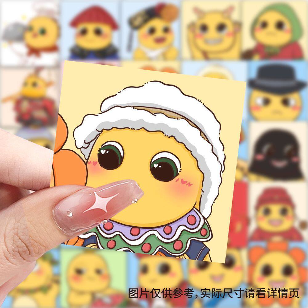 爆款卡通可爱奶龙cos贴纸创意趣味表情手机手账封口装饰贴画diy