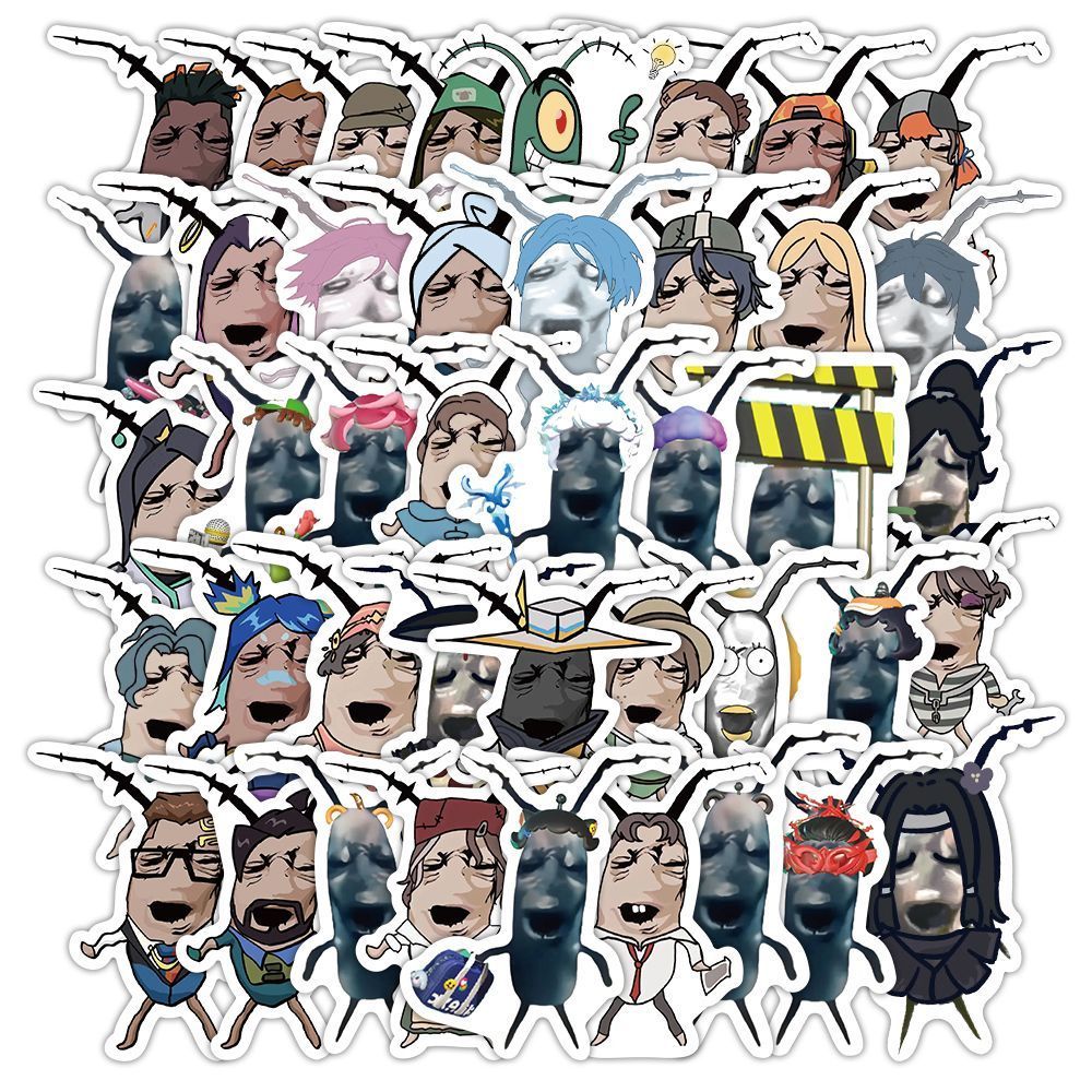 【工厂直发】120张精选人脸痞老板手工防水手账贴纸ins风格个性