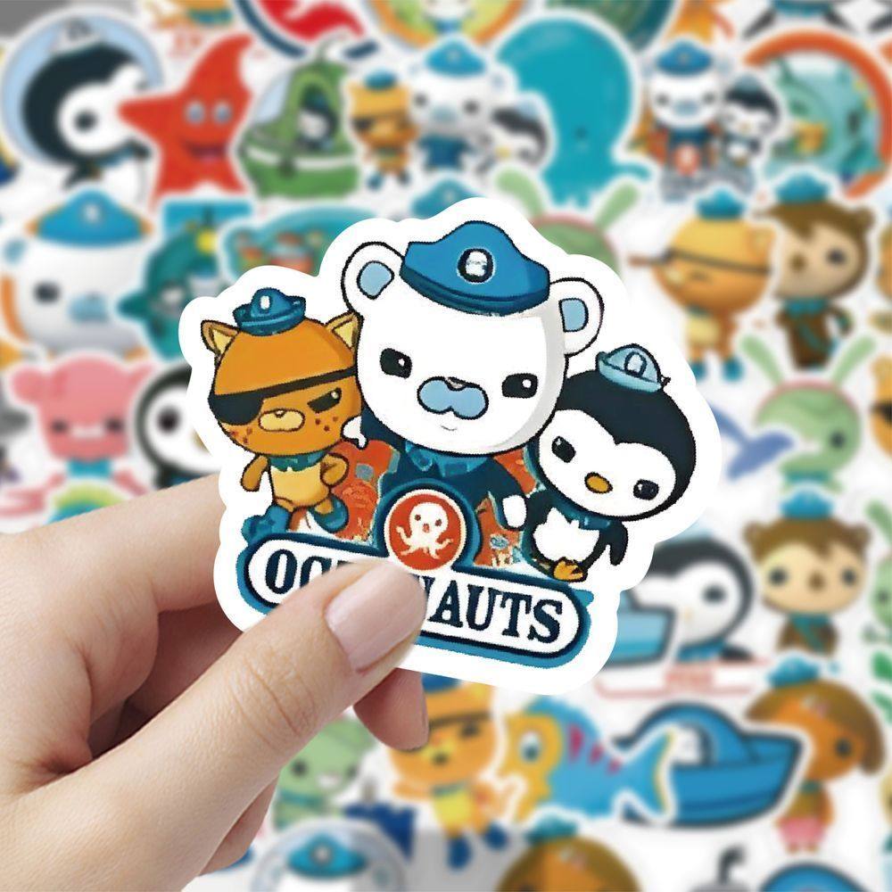 120贴海底小纵队行李箱贴纸卡通笔记本儿童diy防水滑板儿童贴纸