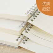 纠错本 笔记本 白纸本 A5透明封面英文线圈本网格本 祥胜创意线B5