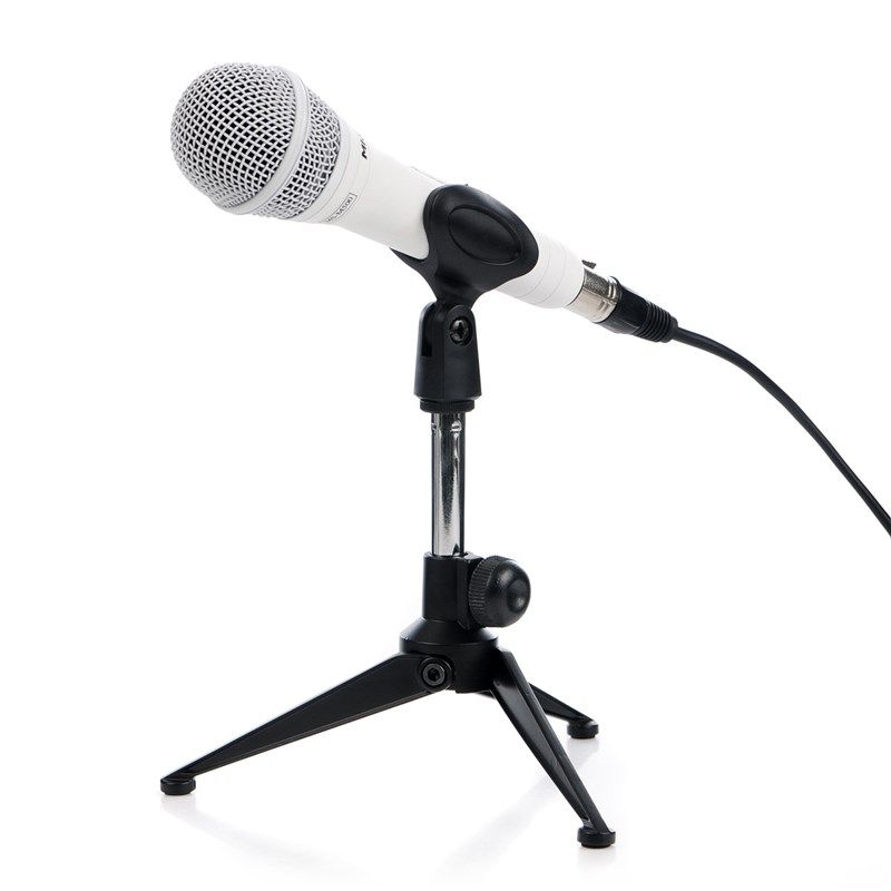 金属话筒支架桌面麦克风支架台式三脚架有线无线话筒架莱维特支架