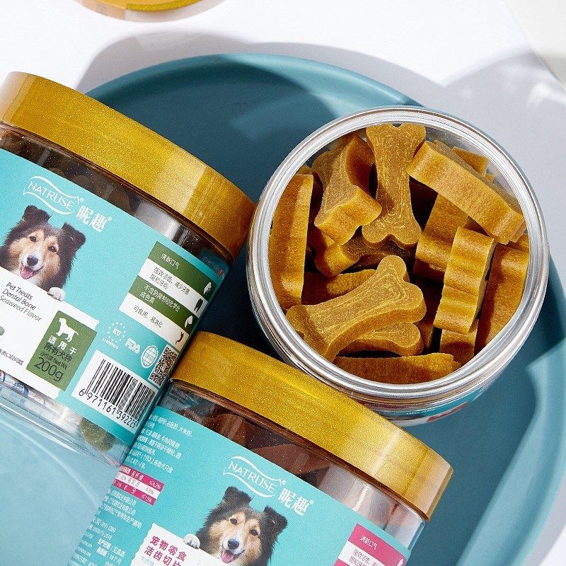 昵趣磨牙棒狗小型犬狗狗零食小奶狗幼犬洁齿棒宠物比熊泰迪小狗