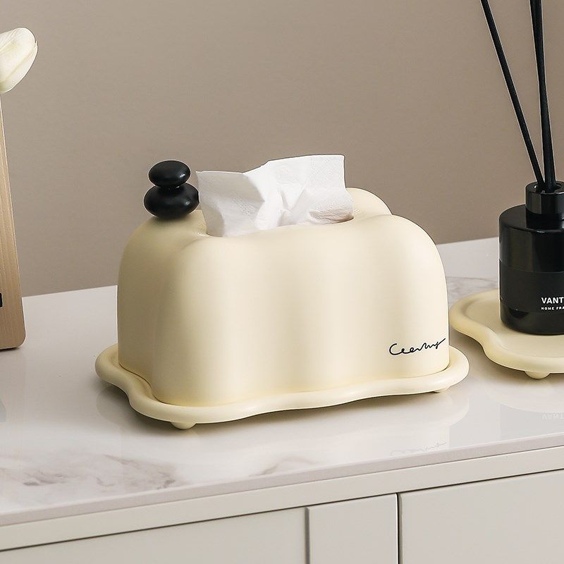 OYYP奶油家用法式复古创意纸巾盒桌面高级感收纳茶几摆件餐巾纸盒,家居饰品,装饰纸巾盒,淘宝优惠券,粉丝福利购,淘宝优惠卷