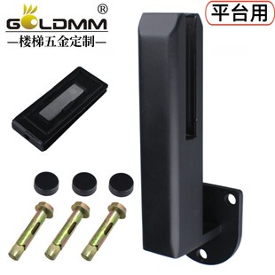 侧装泳池夹免打孔底座落地玻璃固定夹子栏杆斜坡楼梯配件