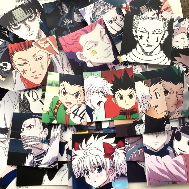 奇犽贴纸全职猎人富坚义博西索小杰手账笔记本文具盒贴画自行车贴