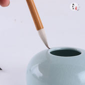 鹏誉轩 纯动物毛紫狼羊兼毫中楷毛笔汉隶乙瑛碑唐楷勤礼碑 清朗