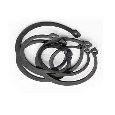 GB894轴用挡圈外卡黑色卡簧C型挡圈轴用弹性挡圈轴用35mm-90mm