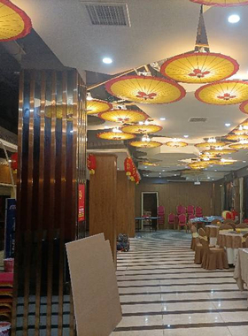 仿古油纸伞灯装饰复古怀旧风中式火锅店饭店茶楼餐厅农家院装饰伞
